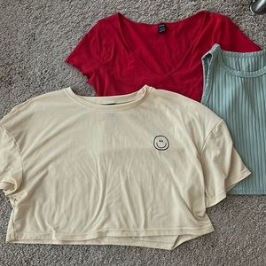 3 crop top bundle!
